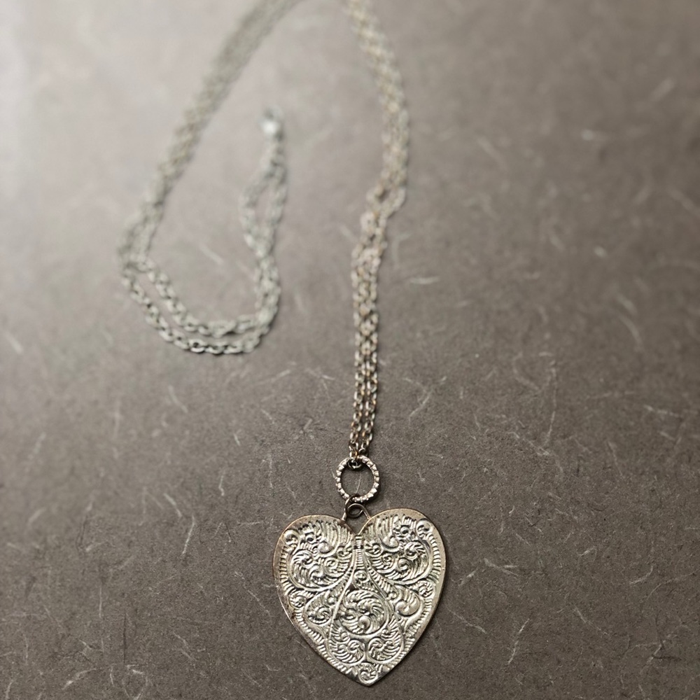 Long Silver Necklace